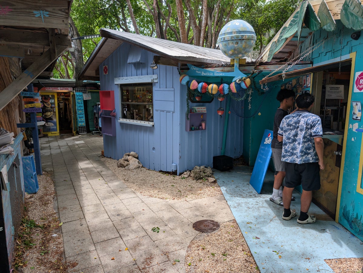 Florida Overseas Highway road trip Rain Barrel Village boba shop