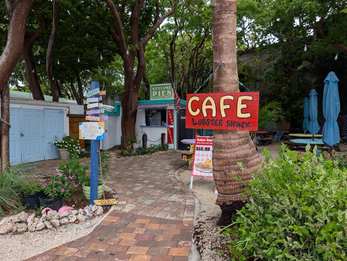 Florida Overseas Highway road trip Rain Barrel Village lobster shack cafe