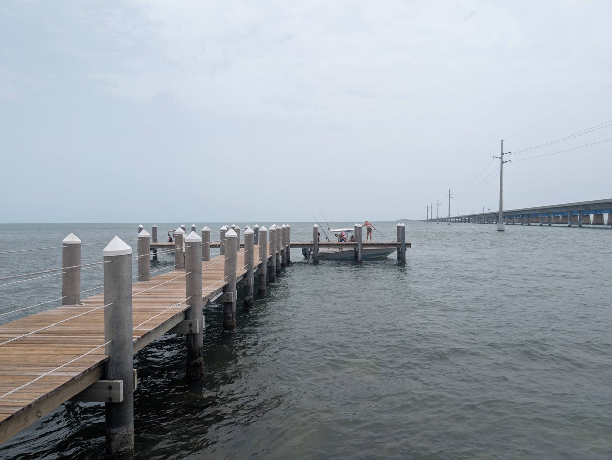Florida Overseas Highway road trip Sunset Grille boat dock