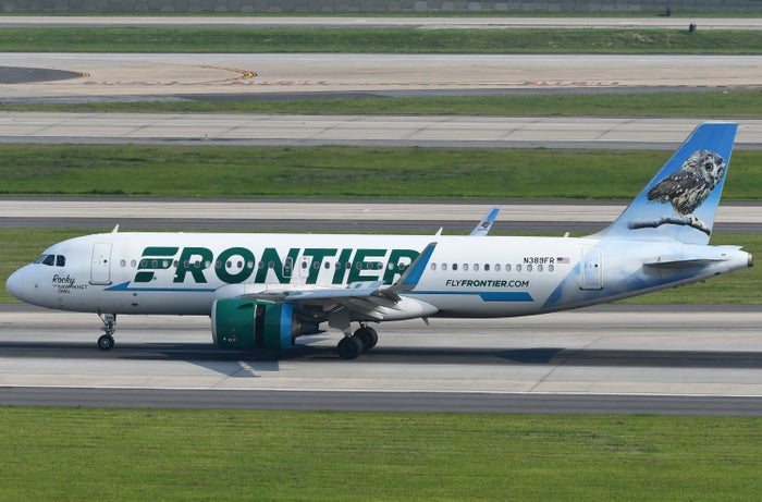 Frontier A320neo Taxiing ATL