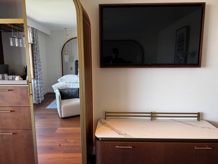 Grand Hotel Centenari Valencia Marriott Autograph Collection bedroom TV stand Grand Hotel Centenari Valencia Marriott Autograph Collection bedroom TV stand