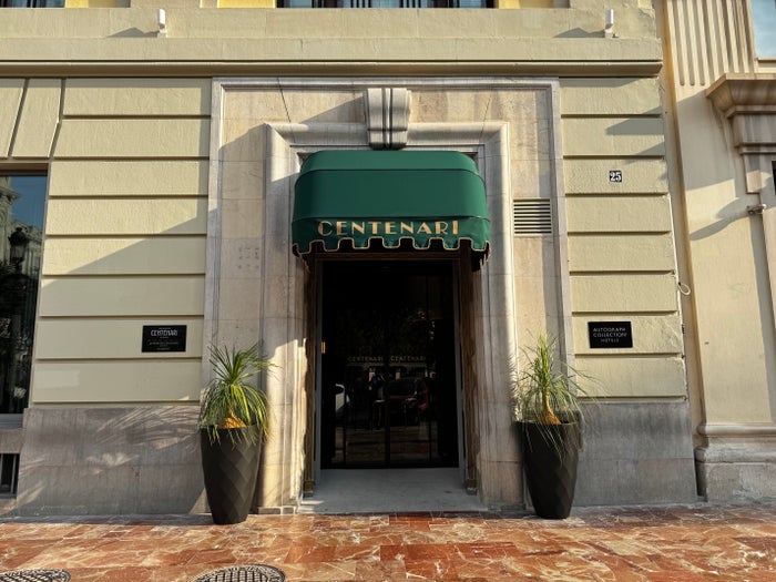 Grand Hotel Centenari Valencia Marriott Autograph Collection front door Grand Hotel Centenari Valencia Marriott Autograph Collection front door