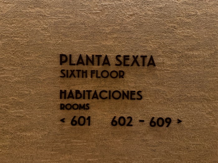 Grand Hotel Centenari Valencia Marriott Autograph Collection hallway sign Grand Hotel Centenari Valencia Marriott Autograph Collection hallway sign