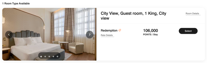 Grand Hotel Centenari Valencia Marriott Autograph Collection points cost Grand Hotel Centenari Valencia Marriott Autograph Collection points cost