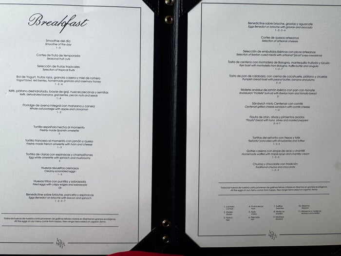 Grand Hotel Centenari Valencia Marriott Autograph Collection restaurant breakfast menu Grand Hotel Centenari Valencia Marriott Autograph Collection restaurant breakfast menu