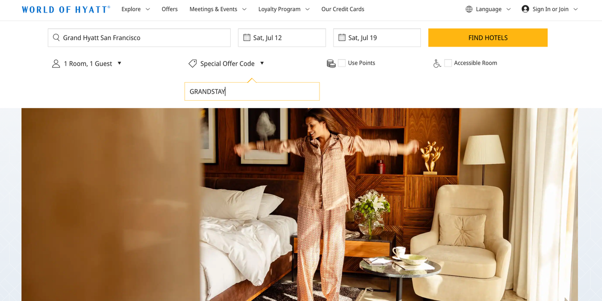 Grand Hyatt Promo