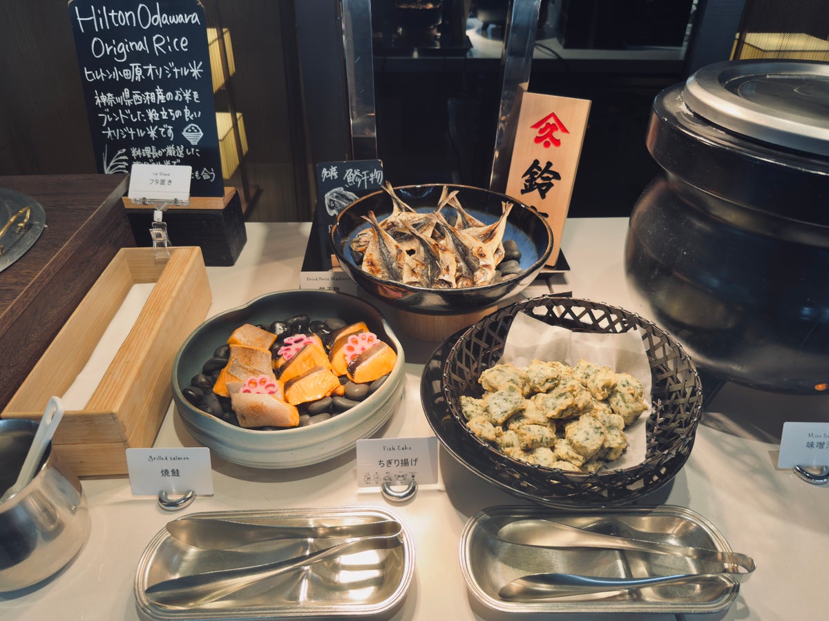 Hilton Odawara Resort breakfast fish