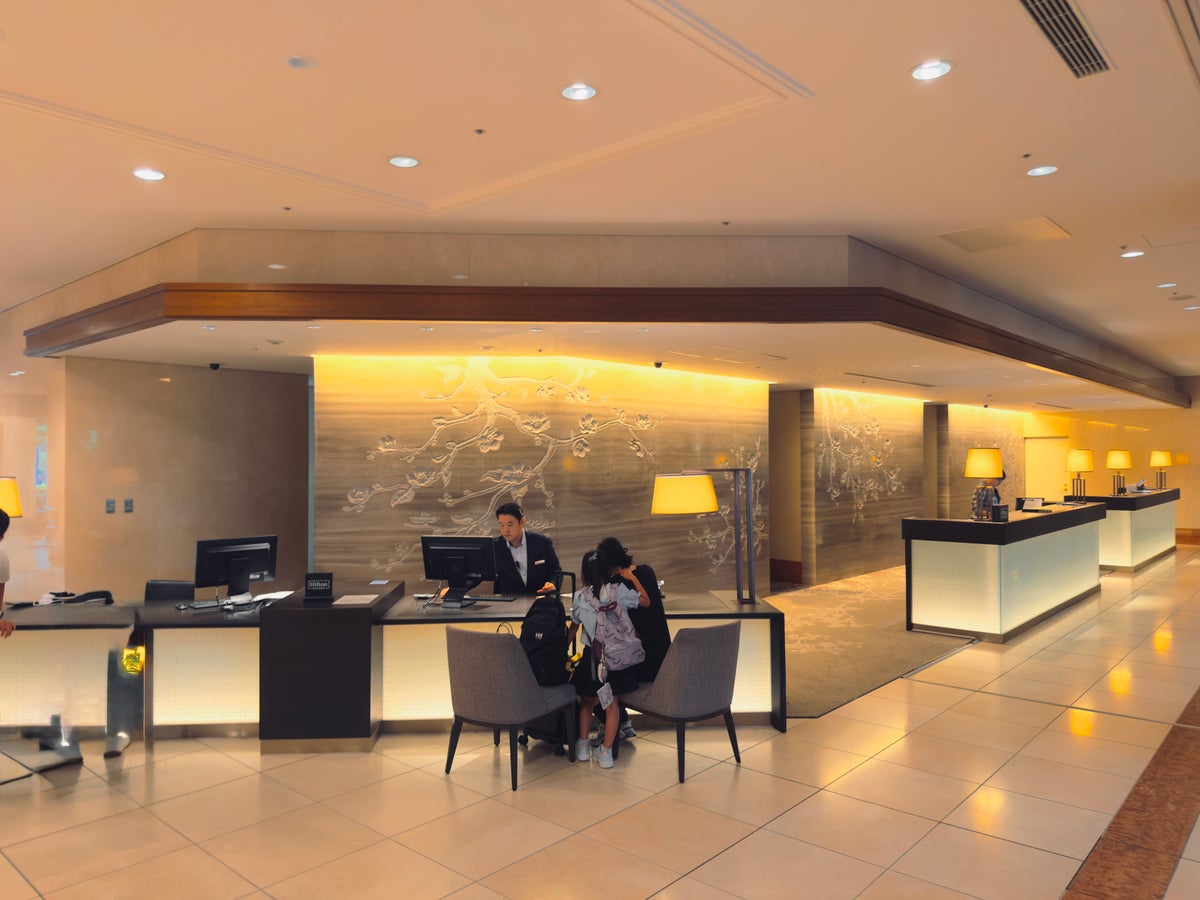 Hilton Odawara Resort check in desk