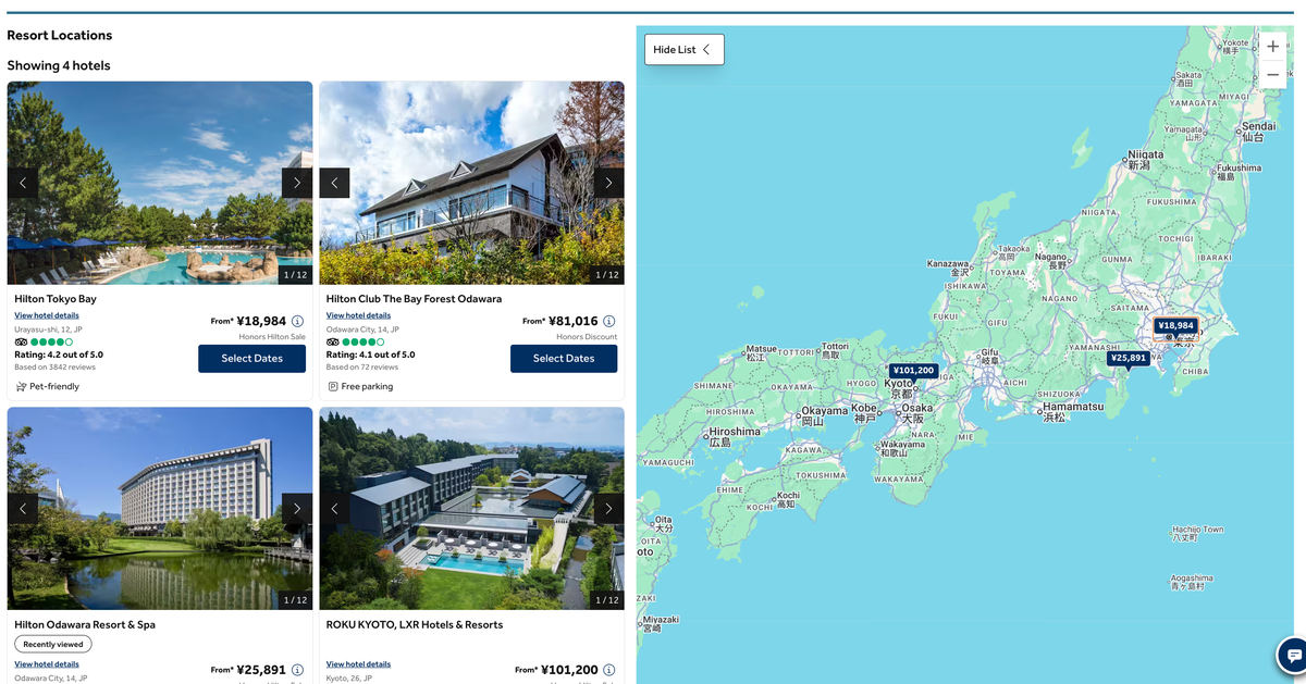 Hilton Resorts Japan
