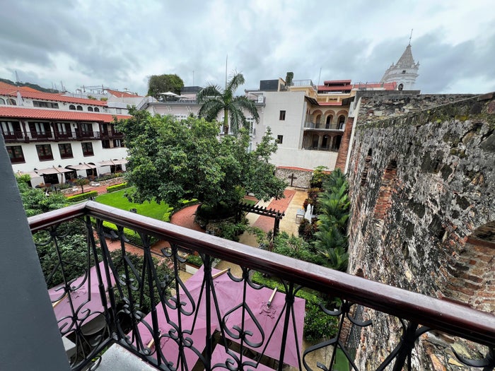 Hotel La Compania Panama view of courtyard Hotel La Compania Panama view of courtyard