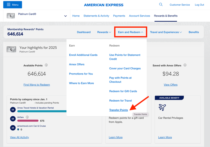 How to transfer points from Amex How to transfer points from Amex
