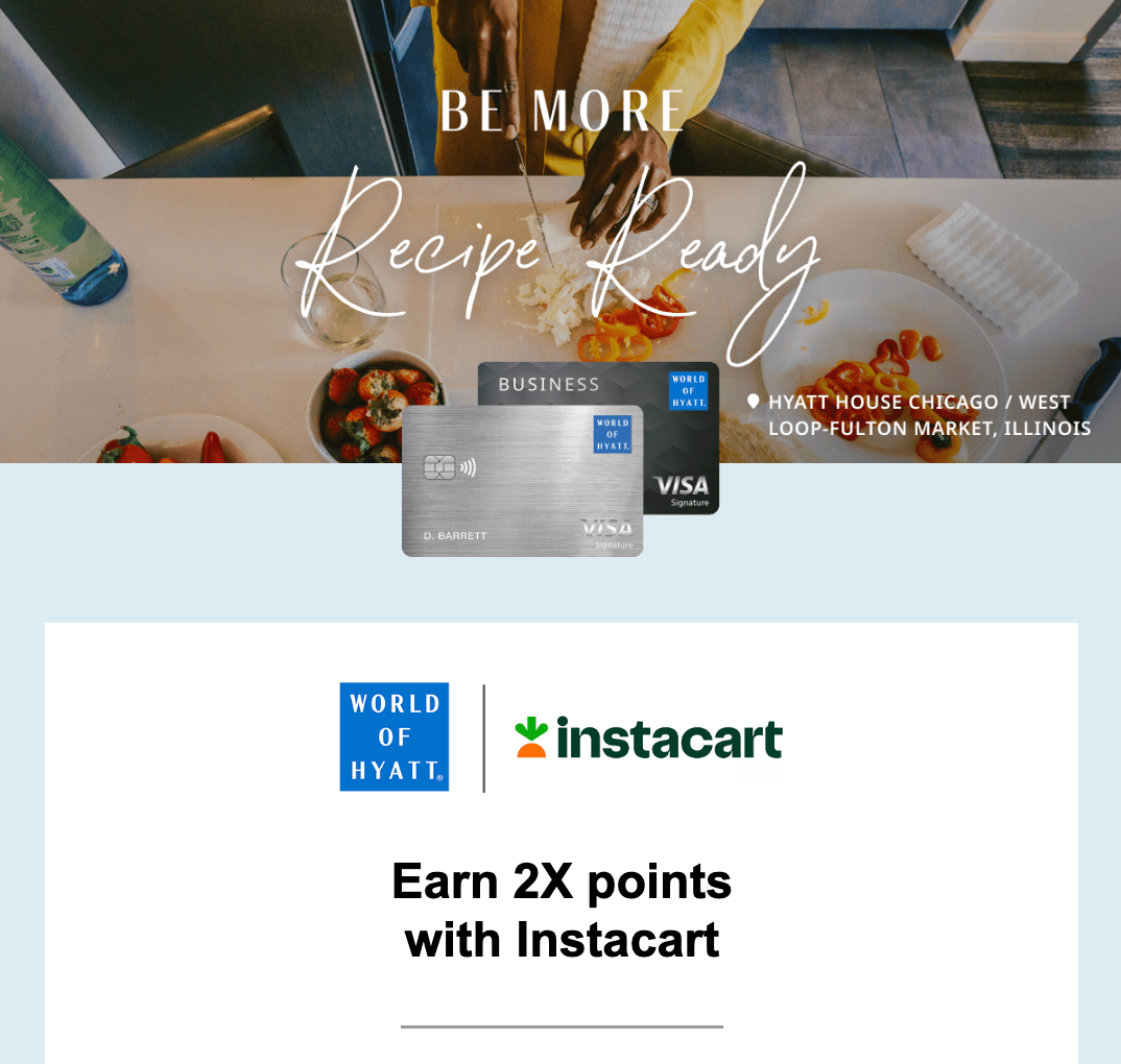 Hyatt Promo Instacart