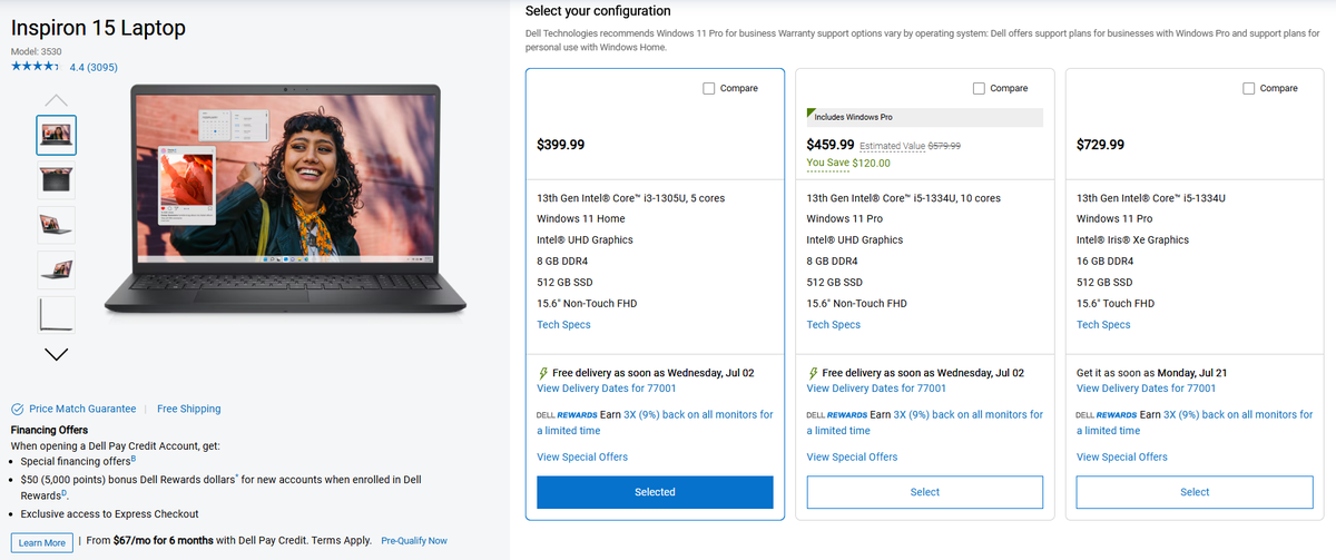 Inspiron 15 Laptop