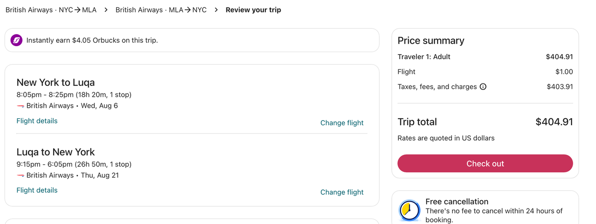 JFK MLA Orbitz