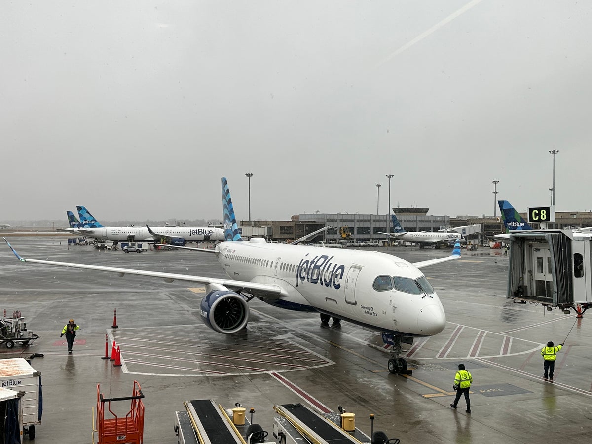 JetBlue Plane in Boston