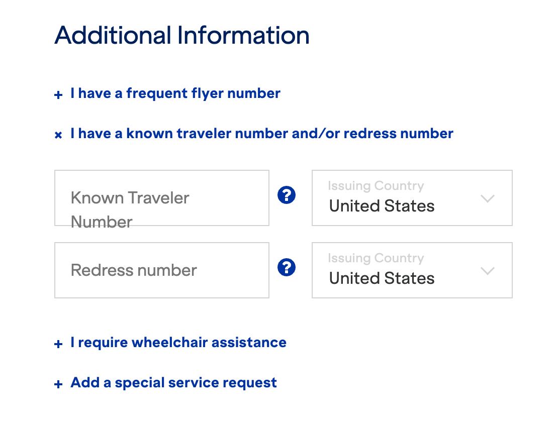 Known Traveler Number