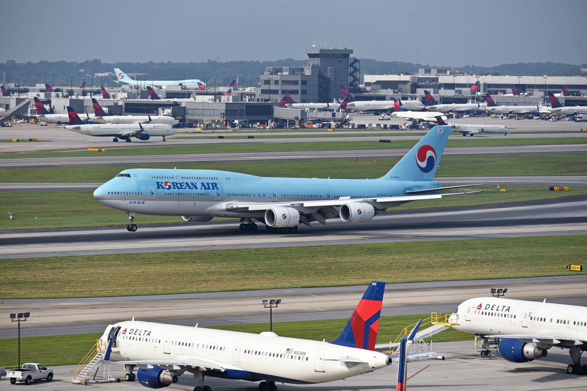 Korean Air 747 8 Delta ATL overview