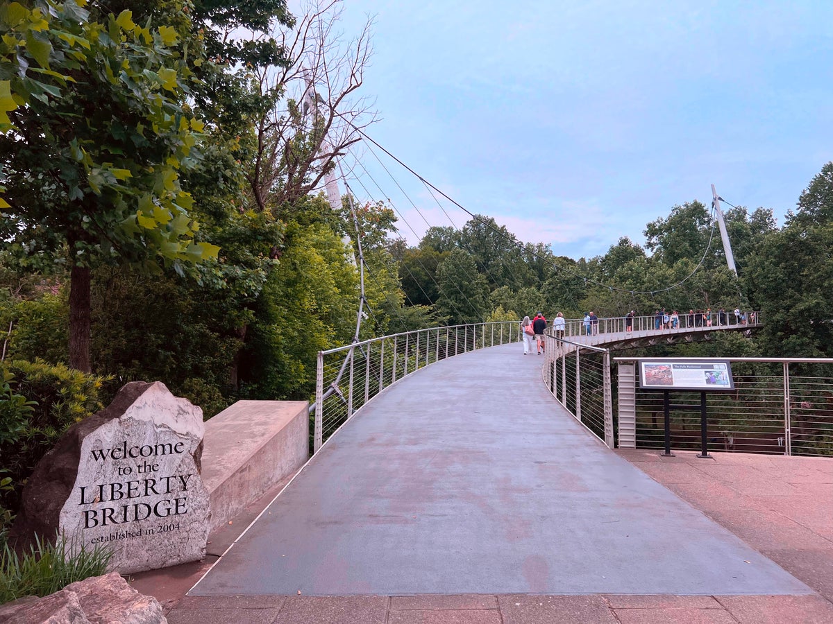 Liberty Bridge in Greenville SC