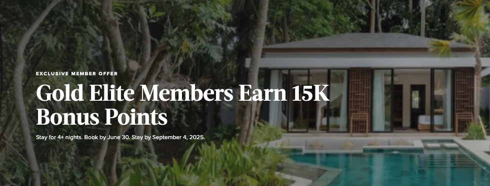 Marriott 15k Gold Elite promo