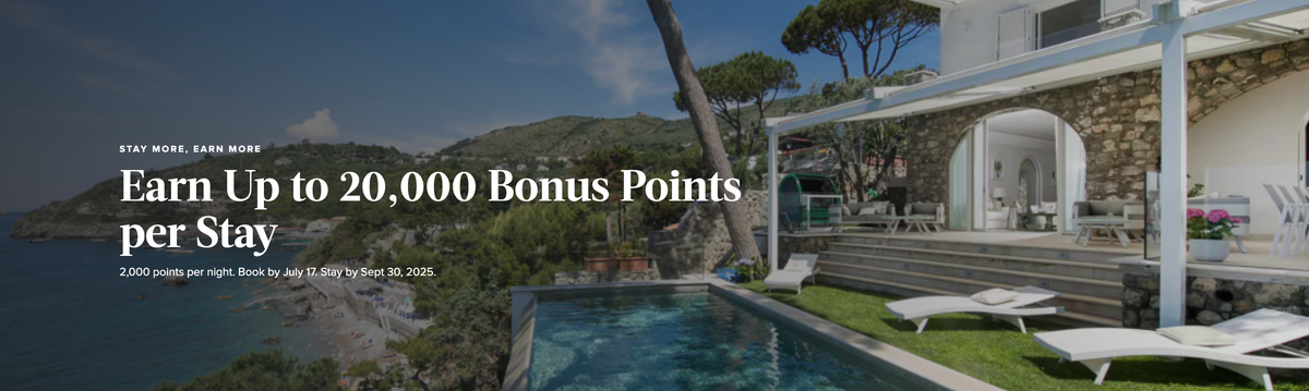 Marriott Villas and Homes 20k Bonus Points Promo