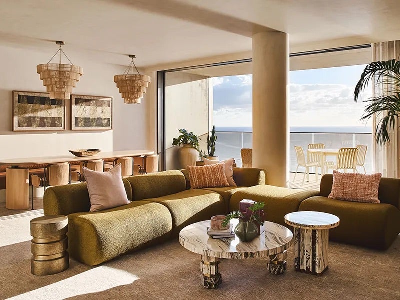 Mondrian Gold Coast Bed Ocean Sunrise Lounge