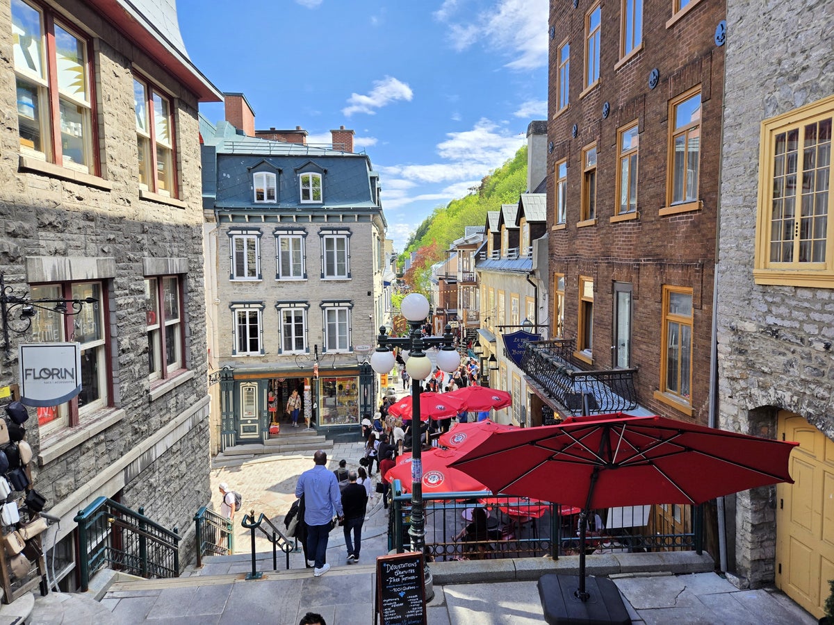 Quebec City Center Artisan Shopping Street