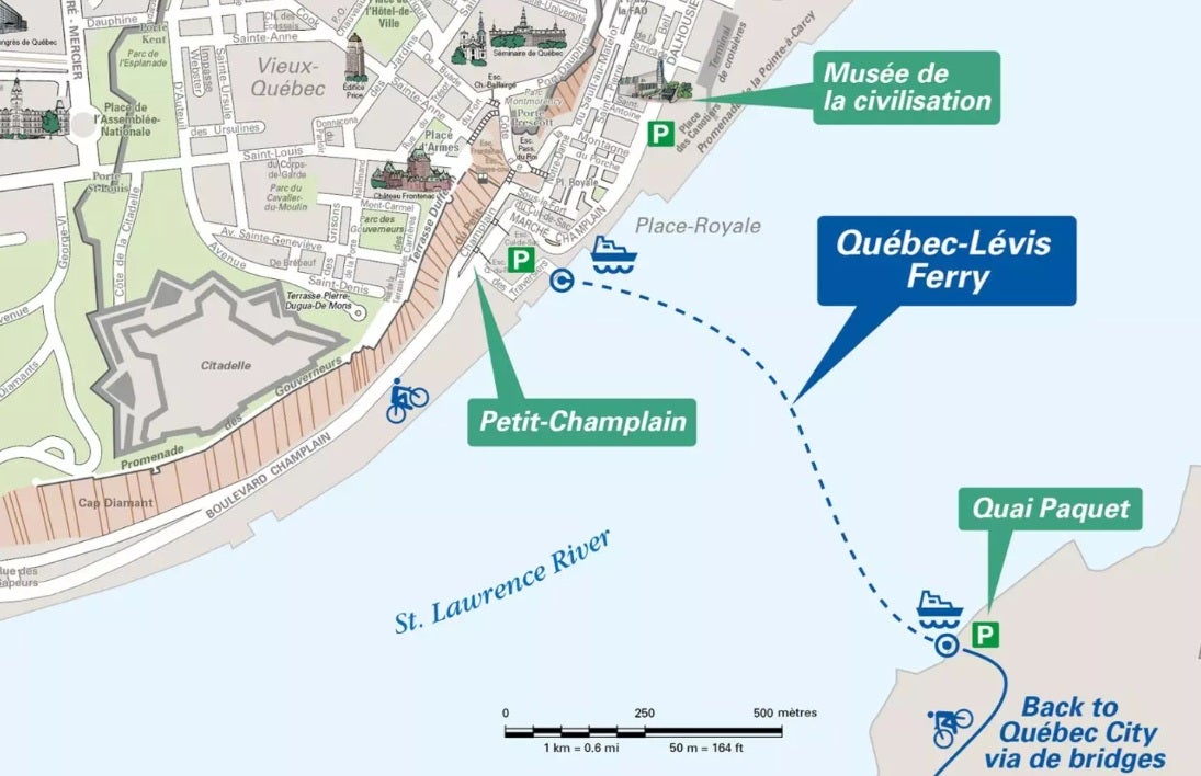 Quebec City Ferry Route