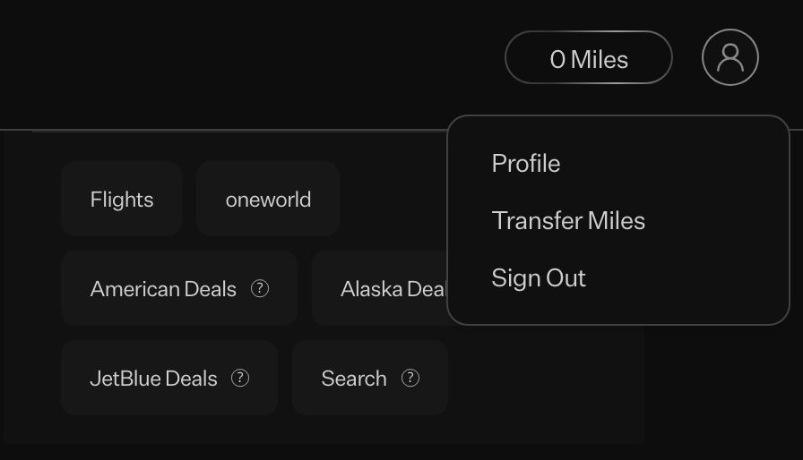 Rove Transfer Miles