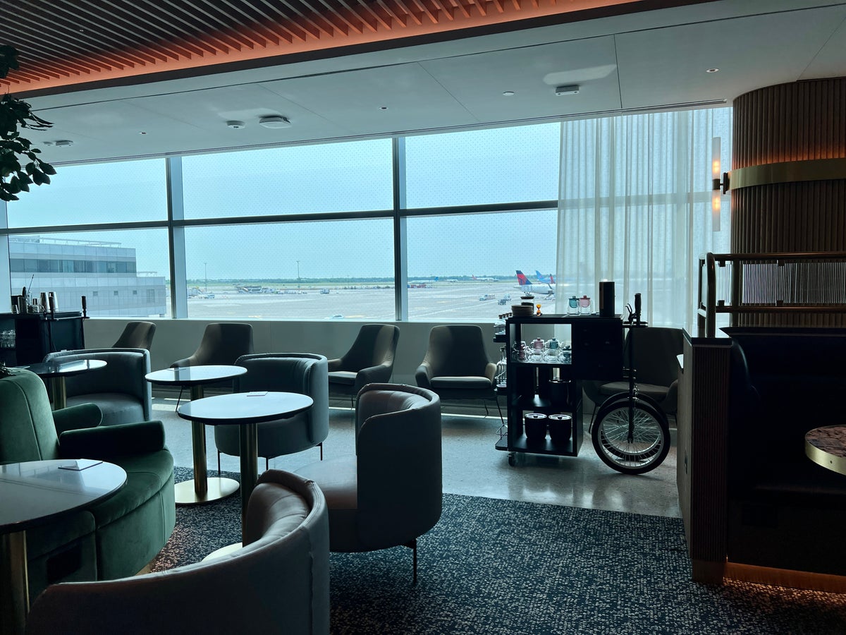 Service Cart in Dining Area Capital One Lounge JFK