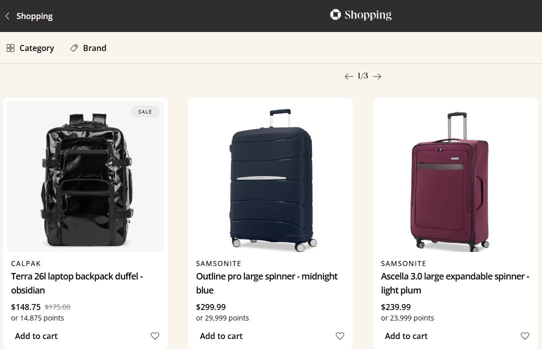 Shops at Chase Luggage