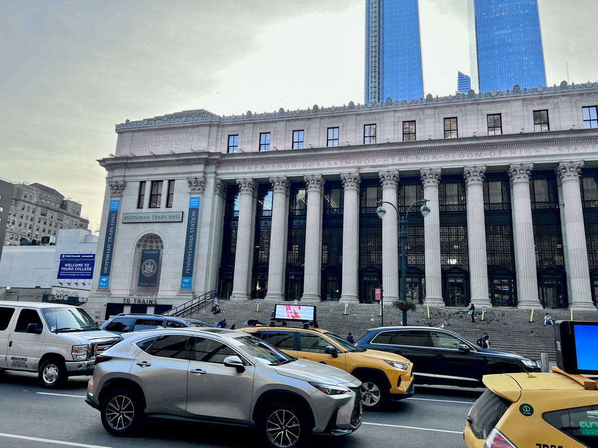 Traffic near Madison Square Garden in New York City
