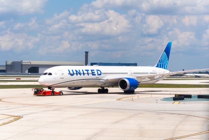 United dreamliner at ORD United dreamliner at ORD
