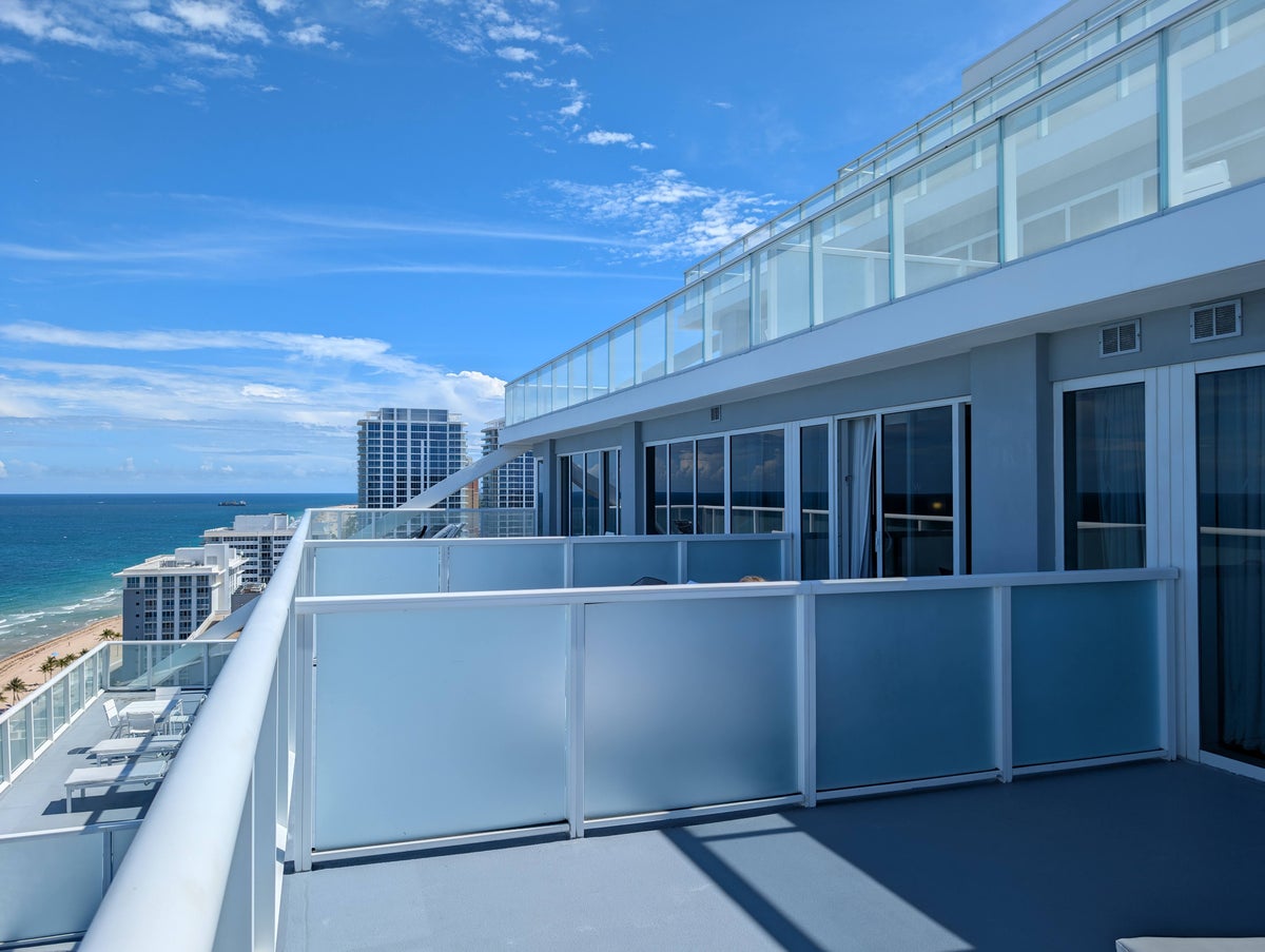 W Fort Lauderdale Supreme Suite balcony neighbors