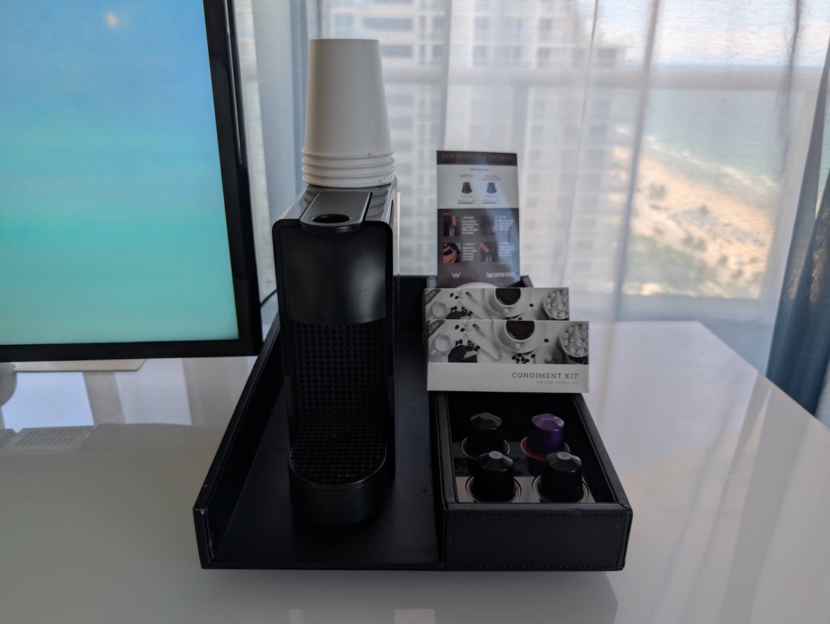W Fort Lauderdale Supreme Suite bedroom coffee