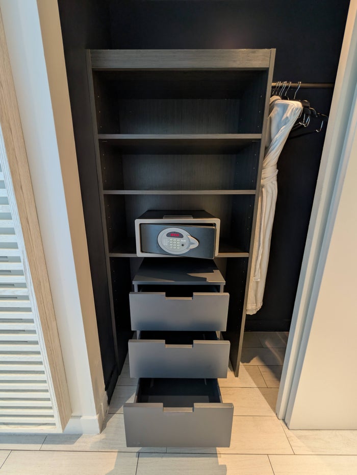 W Fort Lauderdale Supreme Suite closet drawers W Fort Lauderdale Supreme Suite closet drawers