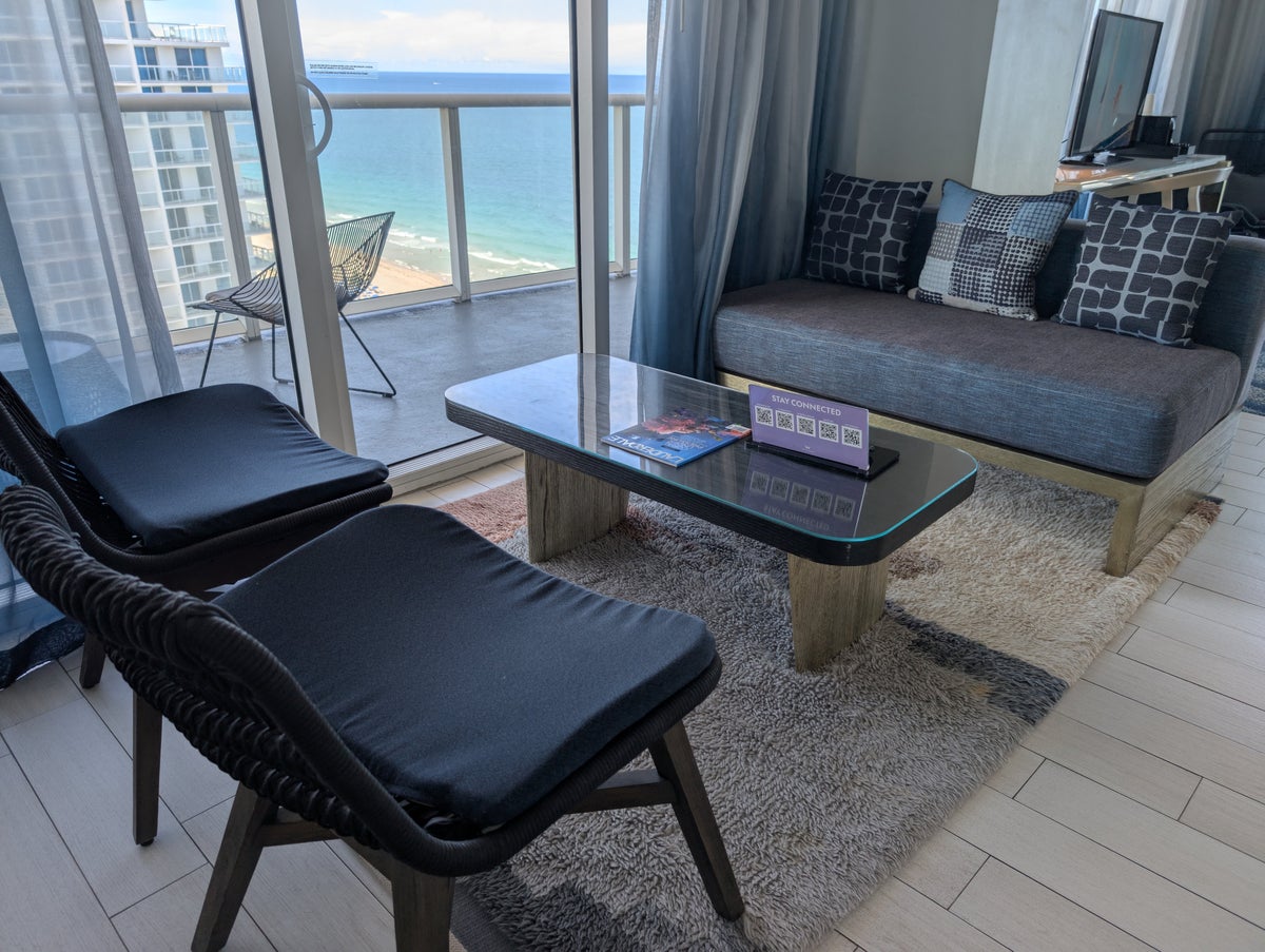 W Fort Lauderdale Supreme Suite living room seating