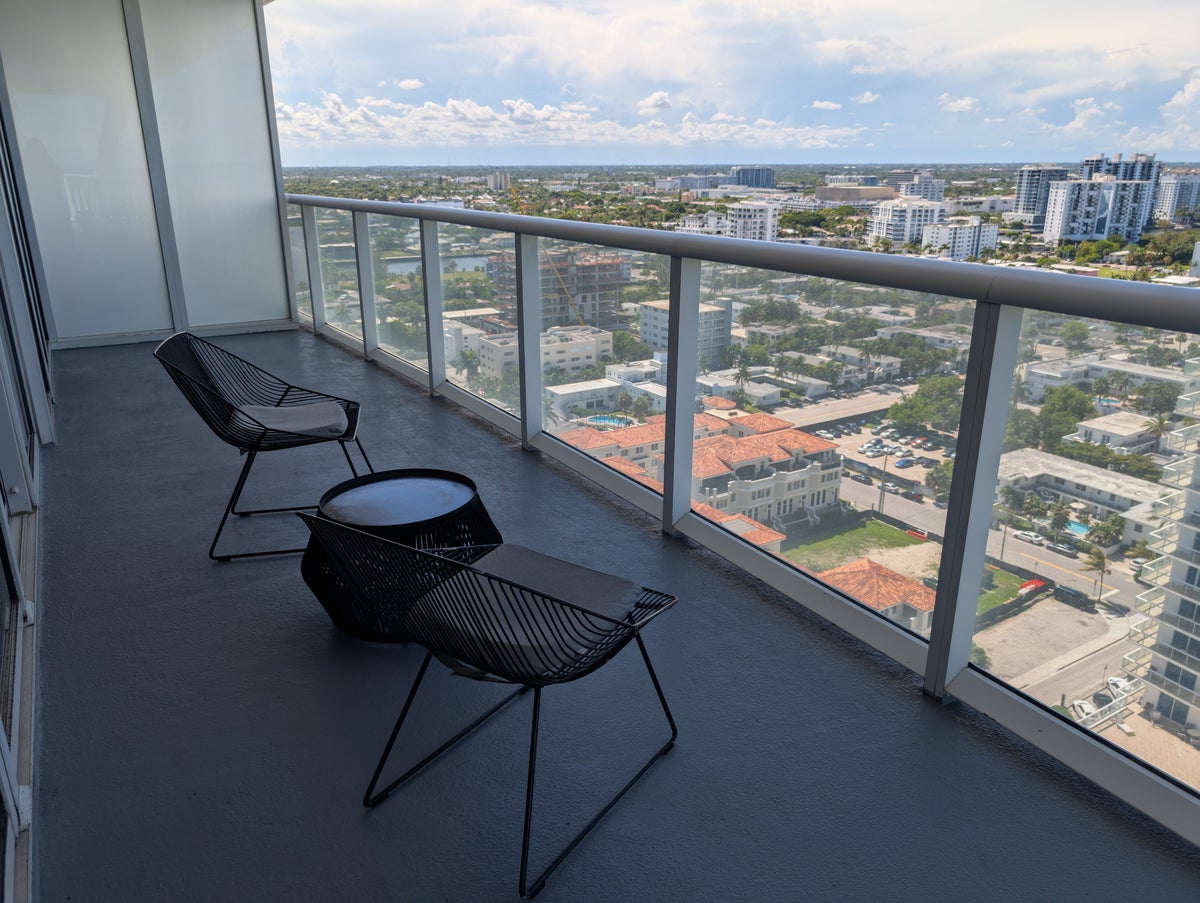 W Fort Lauderdale Supreme Suite side balcony