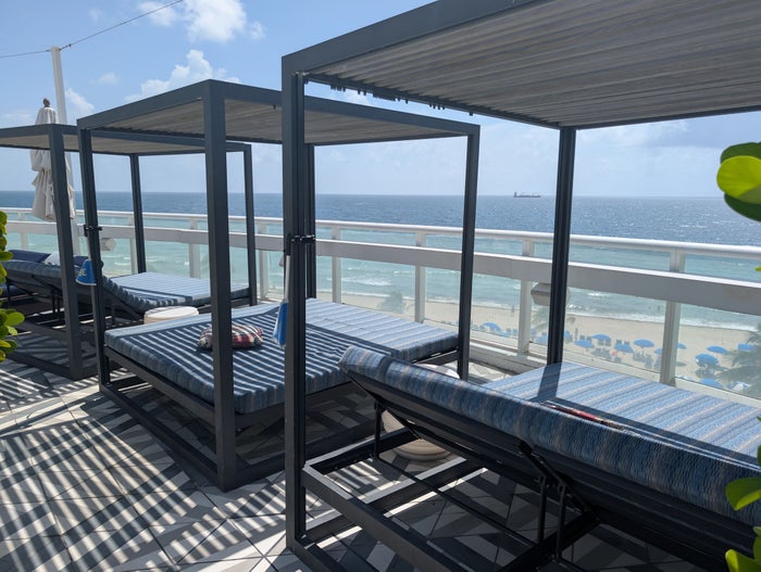 W Fort Lauderdale amenities WET East beachfront seating W Fort Lauderdale amenities WET East beachfront seating