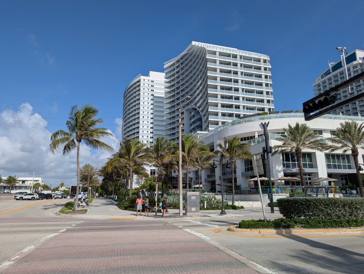 W Fort Lauderdale exterior from the beach