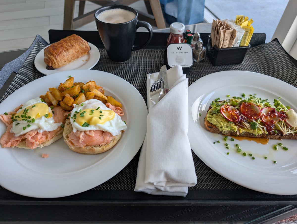 W Fort Lauderdale food and beverages room service breakfast