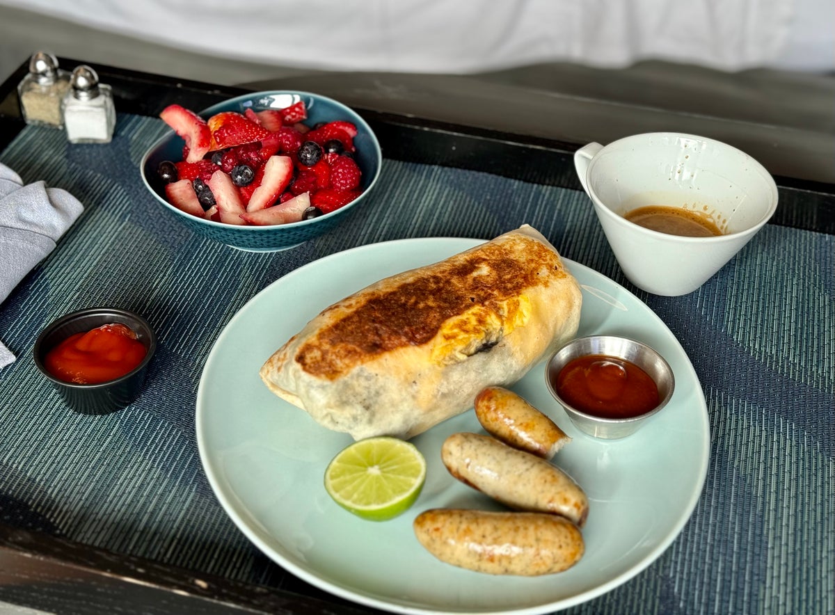 W Hollywood breakfast burrito