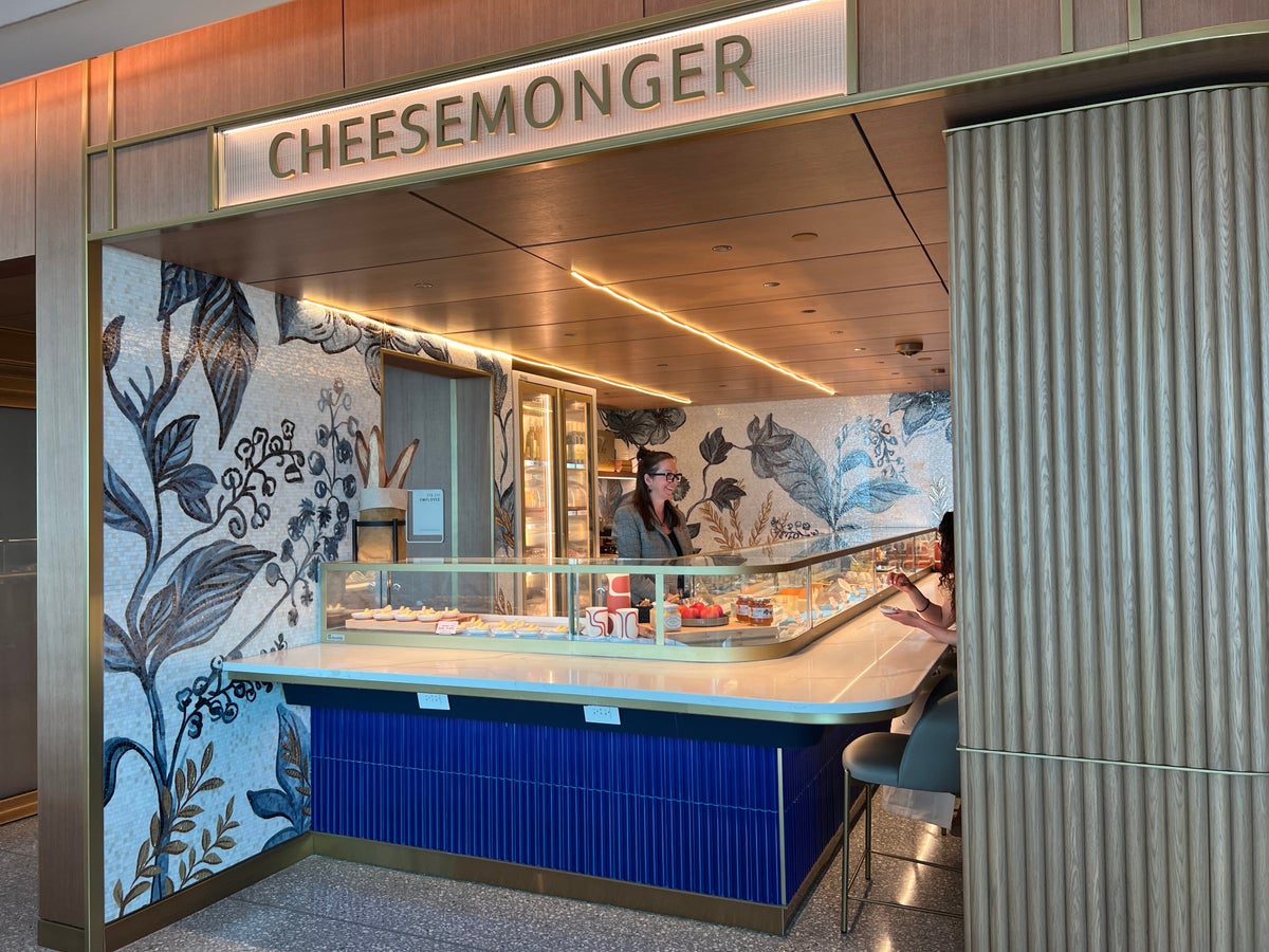 cheesemonger section Capital One Lounge JFK