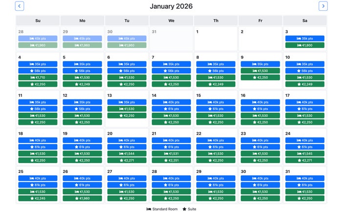 Rooms.aero January 2026 availability Park Hyatt Paris Rooms.aero January 2026 availability Park Hyatt Paris