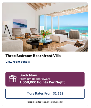 3 bedroom beachfront villa