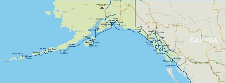 Alaska Marine Highway Route