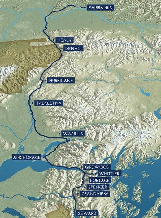 Alaska Railroad Route
