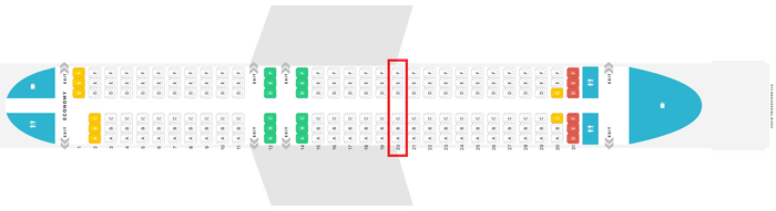 Allegiant Air Airbus A320 row20 Allegiant Air Airbus A320 row20