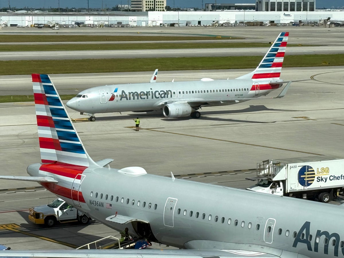 American Airlines jets at Miami MIA