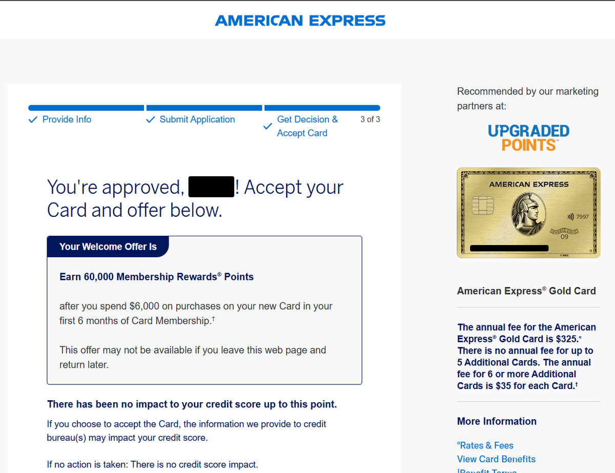 Amex Gold 60K Bonus
