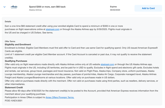 Amex Offer Alaska Airlines July 2025 Amex Offer Alaska Airlines July 2025